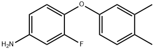 4-(3,4-DIMETHYLPHENOXY)-3-FLUOROANILINE 结构式