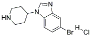 5-BROMO-1-(PIPERIDIN-4-YL)-1H-BENZO[D]IMIDAZOLE HYDROCHLORIDE 结构式