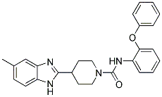 4-(5-METHYL-1H-BENZIMIDAZOL-2-YL)-N-(2-PHENOXYPHENYL)PIPERIDINE-1-CARBOXAMIDE 结构式
