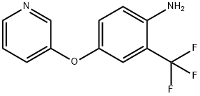 4-(3-PYRIDINYLOXY)-2-(TRIFLUOROMETHYL)ANILINE 结构式
