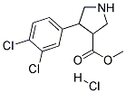 4-(3,4-DICHLORO-PHENYL)-PYRROLIDINE-3-CARBOXYLIC ACID METHYL ESTER HYDROCHLORIDE 结构式