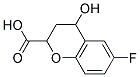 6-FLUORO-4-HYDROXYCHROMANE-2-CARBOXYLIC ACID 结构式