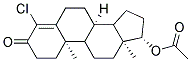 ACETIC ACID (8R,10R,13S,17S)-4-CHLORO-10,13-DIMETHYL-3-OXO-2,3,6,7,8,9,10,11,12,13,14,15,16,17-TETRADECAHYDRO-1H-CYCLOPENTA[A]PHENANTHREN-17-YL ESTER 结构式