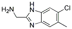 C-(6-CHLORO-5-METHYL-1H-BENZIMIDAZOL-2-YL)-METHYLAMINE 结构式