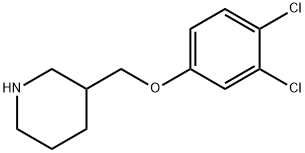 3-[(3,4-DICHLOROPHENOXY)METHYL]PIPERIDINE 结构式