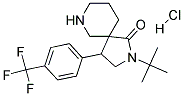 2-TERT-BUTYL-4-(4-(TRIFLUOROMETHYL)PHENYL)-2,7-DIAZASPIRO[4.5]DECAN-1-ONE HYDROCHLORIDE 结构式