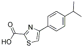 4-(4-ISOPROPYL-PHENYL)-THIAZOLE-2-CARBOXYLIC ACID 结构式