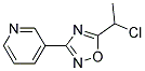 3-[5-(1-CHLOROETHYL)-1,2,4-OXADIAZOL-3-YL]PYRIDINE 结构式