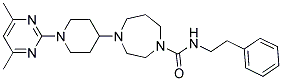 4-[1-(4,6-DIMETHYLPYRIMIDIN-2-YL)PIPERIDIN-4-YL]-N-(2-PHENYLETHYL)-1,4-DIAZEPANE-1-CARBOXAMIDE 结构式
