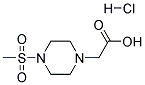 (4-METHANESULFONYL-PIPERAZIN-1-YL)-ACETIC ACID HYDROCHLORIDE 结构式