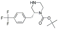 (R)-2-(4-TRIFLUOROMETHYL-BENZYL)-PIPERAZINE-1-CARBOXYLIC ACID TERT-BUTYL ESTER 结构式