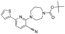 4-(3-CYANO-6-THIOPHEN-2-YL-PYRIDIN-2-YL)-[1,4]DIAZEPANE-1-CARBOXYLIC ACID TERT-BUTYL ESTER 结构式
