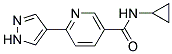N-Cyclopropyl-6-(1H-pyrazol-4-yl)nicotinamide 结构式