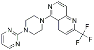 5-(4-PYRIMIDIN-2-YLPIPERAZIN-1-YL)-2-(TRIFLUOROMETHYL)-1,6-NAPHTHYRIDINE 结构式