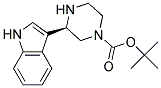 (R)-3-(1H-INDOL-3-YL)-PIPERAZINE-1-CARBOXYLIC ACID TERT-BUTYL ESTER 结构式