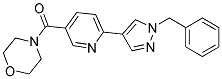 4-([6-(1-BENZYL-1H-PYRAZOL-4-YL)PYRIDIN-3-YL]CARBONYL)MORPHOLINE 结构式