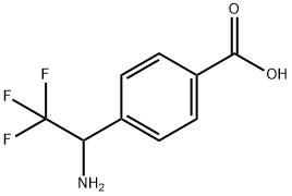 4-(1-氨基-2,2,2 -三氟乙基)-苯甲酸 结构式