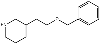 3-[2-(BENZYLOXY)ETHYL]PIPERIDINE 结构式