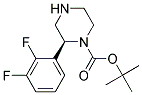 (S)-2-(2,3-DIFLUORO-PHENYL)-PIPERAZINE-1-CARBOXYLIC ACID TERT-BUTYL ESTER 结构式