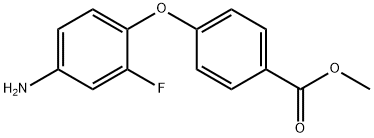 METHYL 4-(4-AMINO-2-FLUOROPHENOXY)BENZOATE 结构式