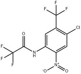 N-[4-CHLORO-2-NITRO-5-(TRIFLUOROMETHYL)PHENYL]-2,2,2-TRIFLUOROACETAMIDE 结构式