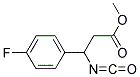 METHYL-3-ISOCYANATO-3-(4-FLUOROPHENYL)PROPIONATE 结构式