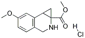 METHYL 6-METHOXY-1A,2,3,7B-TETRAHYDRO-1H-CYCLOPROPA[C]ISOQUINOLINE-1A-CARBOXYLATE HYDROCHLORIDE 结构式