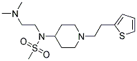 N-[2-(DIMETHYLAMINO)ETHYL]-N-(1-[2-(2-THIENYL)ETHYL]PIPERIDIN-4-YL)METHANESULFONAMIDE 结构式