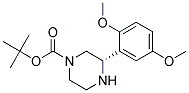 (S)-3-(2,5-DIMETHOXY-PHENYL)-PIPERAZINE-1-CARBOXYLIC ACID TERT-BUTYL ESTER 结构式