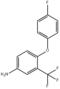 4-(4-FLUOROPHENOXY)-3-(TRIFLUOROMETHYL)ANILINE 结构式