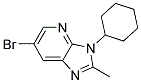 6-BROMO-3-CYCLOHEXYL-2-METHYL-3H-IMIDAZO[4,5-B]PYRIDINE 结构式