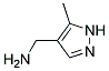 C-(5-METHYL-1H-PYRAZOL-4-YL)-METHYLAMINE 结构式