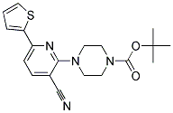 4-(3-CYANO-6-THIOPHEN-2-YL-PYRIDIN-2-YL)-PIPERAZINE-1-CARBOXYLIC ACID TERT-BUTYL ESTER 结构式