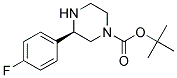 (R)-3-(4-FLUORO-PHENYL)-PIPERAZINE-1-CARBOXYLIC ACID TERT-BUTYL ESTER 结构式
