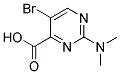 5-溴-2-(二甲氨基)嘧啶-4-羧酸 结构式