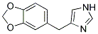 4-BENZO[1,3]DIOXOL-5-YLMETHYL-1H-IMIDAZOLE 结构式