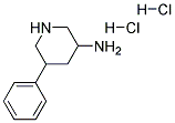5-PHENYLPIPERIDIN-3-AMINE DIHYDROCHLORIDE 结构式