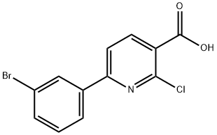 6-(3-BROMO-PHENYL)-2-CHLORO-NICOTINIC ACID 结构式