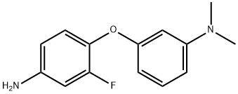 3-(4-氨基-2-氟苯氧基)-N,N-二甲基苯胺 结构式