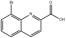 8-溴喹啉-2-羧酸 结构式