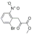 Methyl-3-(2-bromo-6-nitrophenyl)-2-oxopropanoate 结构式