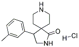4-M-TOLYL-2,8-DIAZASPIRO[4.5]DECAN-1-ONE HYDROCHLORIDE 结构式
