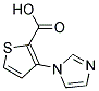 3-IMIDAZOL-1-YL-THIOPHENE-2-CARBOXYLIC ACID 结构式