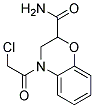 4-(CHLOROACETYL)-3,4-DIHYDRO-2H-1,4-BENZOXAZINE-2-CARBOXAMIDE 结构式