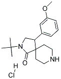 2-TERT-BUTYL-4-(3-METHOXYPHENYL)-2,8-DIAZASPIRO[4.5]DECAN-1-ONE HYDROCHLORIDE 结构式