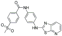 4-(METHYLSULFONYL)-N-[4-([1,3]THIAZOLO[5,4-B]PYRIDIN-2-YLAMINO)PHENYL]BENZAMIDE 结构式