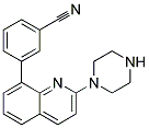 3-(2-PIPERAZIN-1-YLQUINOLIN-8-YL)BENZONITRILE 结构式