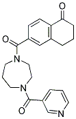 6-([4-(Pyridin-3-ylcarbonyl)-1,4-diazepan-1-yl]carbonyl)-3,4-dihydronaphthalen-1(2H)-one 结构式