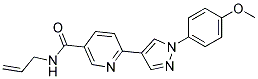 N-ALLYL-6-[1-(4-METHOXYPHENYL)-1H-PYRAZOL-4-YL]NICOTINAMIDE 结构式