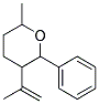 3-Isopropenyl-6-methyl-2-phenyl-tetrahydro-pyran 结构式